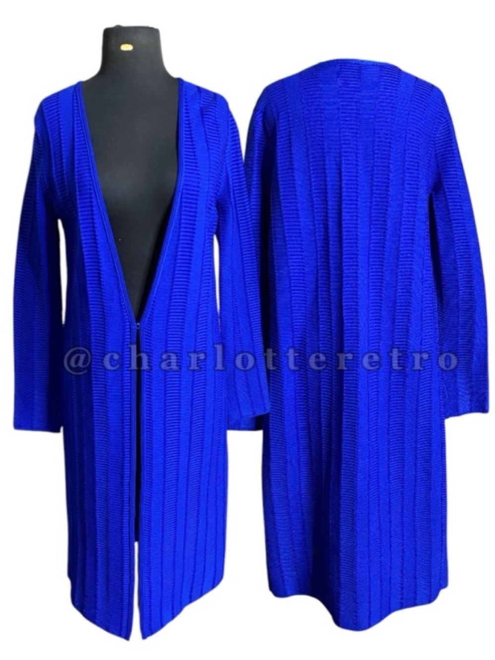 St. John • Architectural Ottoman Knit Duster Jacket